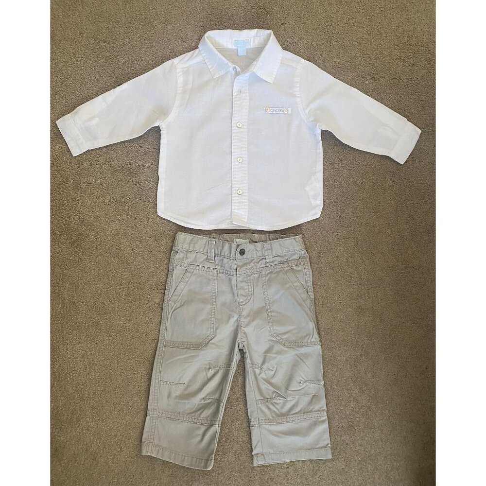 linen shirt and khaki pants boys 9M